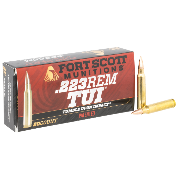 Fort Scott Munitions Tumble Upon Impact 223 Remington 55 Gr Solid Copper Spun Fort Scott Munitions Tumble Upon Impact 223 Remington 55 Gr Solid Copper Spun
