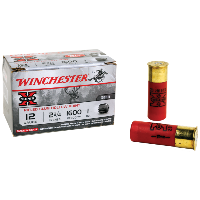 Winchester Super X 12 Gauge 2.75 1 oz Rifled Slug X12RS15VP Winchester Super X 12 Gauge 2.75 1 oz Rifled Slug X12RS15VP