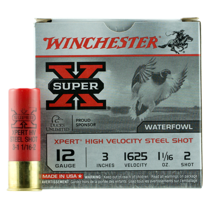 Winchester Super X 12 Gauge 3 1 1/16 oz 2 Shot WEX123M2