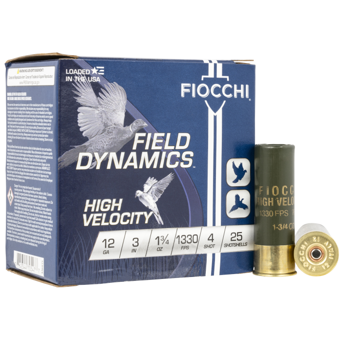 Fiocchi Field Dynamics 12 Gauge 3 1 3/4 oz 4 Shot 123HV4