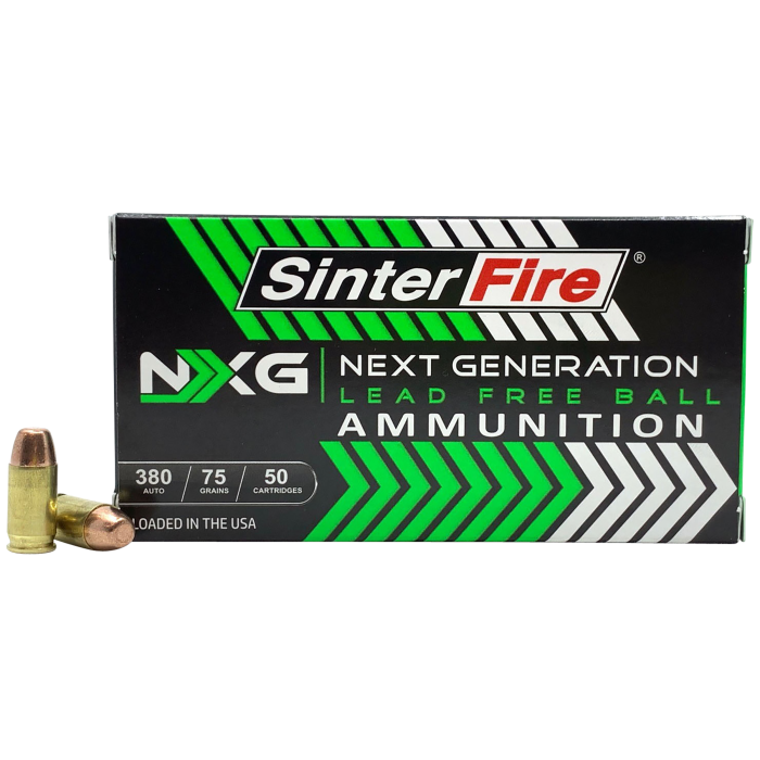 Sinterfire Next Generation (nxg) 380 ACP 75 Grain Lead Free Ball SF38075NXG Sinterfire Next Generation (nxg) 380 ACP 75 Grain Lead Free Ball SF38075NXG