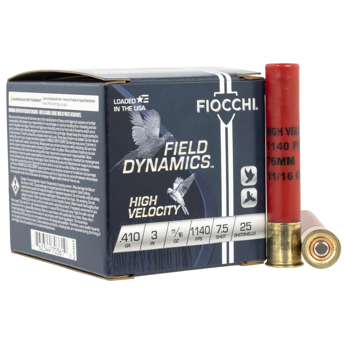Fiocchi Field Dynamics 410 Gauge 3 11/16 oz 7.5 Shot 410HV75 Fiocchi Field Dynamics 410 Gauge 3 11/16 oz 7.5 Shot 410HV75