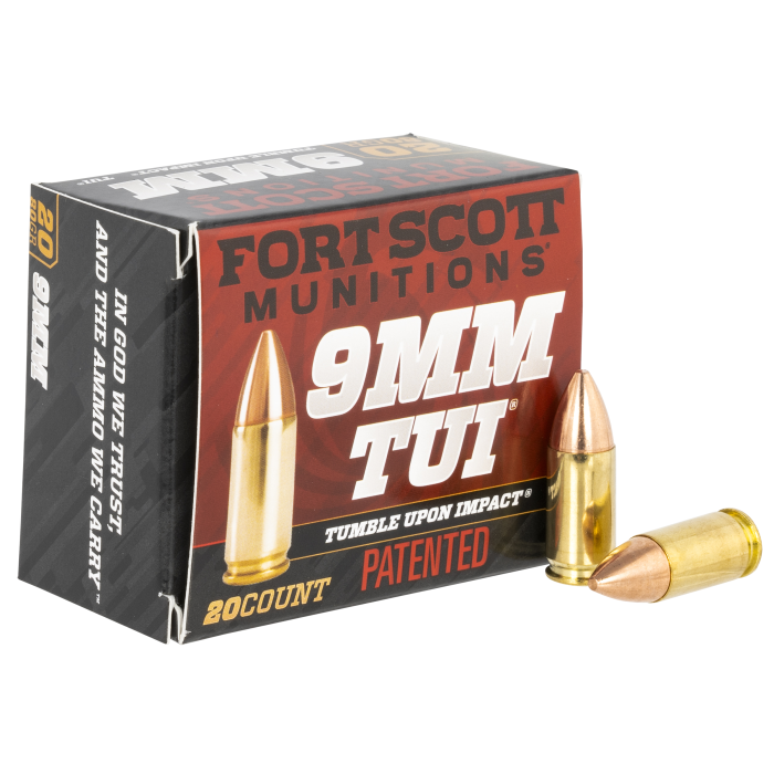 Fort Scott Munitions Tumble Upon Impact (tui) 9mm 80 Grain Solid Copper Spun 9MM080SCV Fort Scott Munitions Tumble Upon Impact (tui) 9mm 80 Grain Solid Copper Spun 9MM080SCV