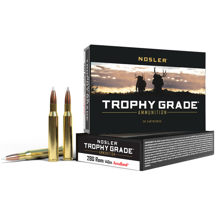 Nosler Trophy Grade 280 Rem 140 Gr Nosler AccuBond Nosler Trophy Grade 280 Rem 140 Gr Nosler AccuBond