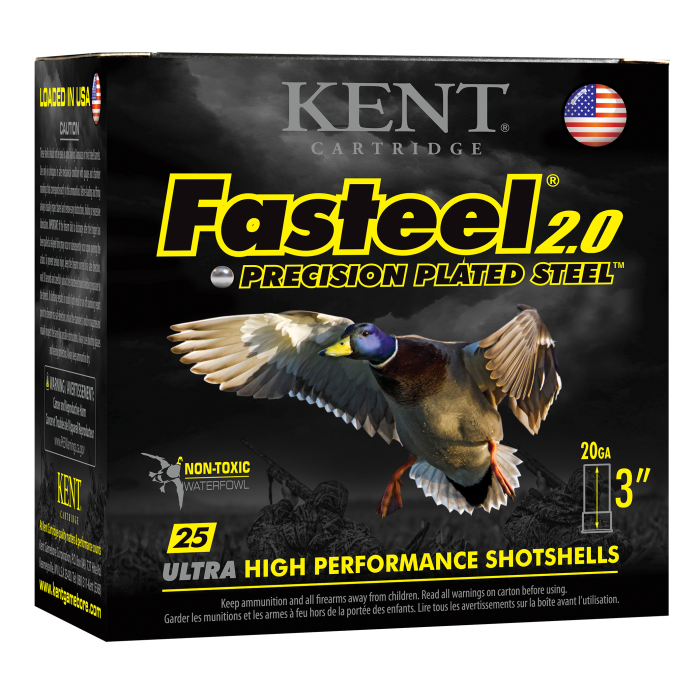 Kent Cartridge Fasteel 2.0 20 Gauge 3 7/8 oz 3 Shot K203FS243 Kent Cartridge Fasteel 2.0 20 Gauge 3 7/8 oz 3 Shot K203FS243