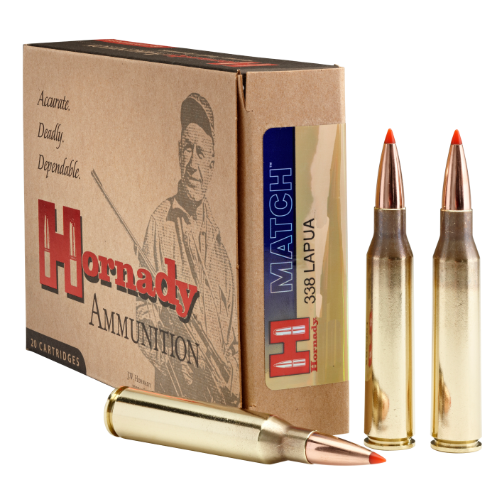 Hornady Match 338 Lapua Mag 250 Grain Boat Tail Hollow Point Hornady Match 338 Lapua Mag 250 Grain Boat Tail Hollow Point