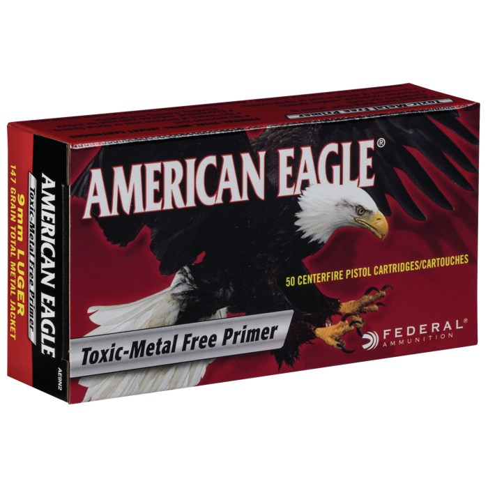 Federal American Eagle 9mm 147 Grain Total Metal Jacket AE9N2