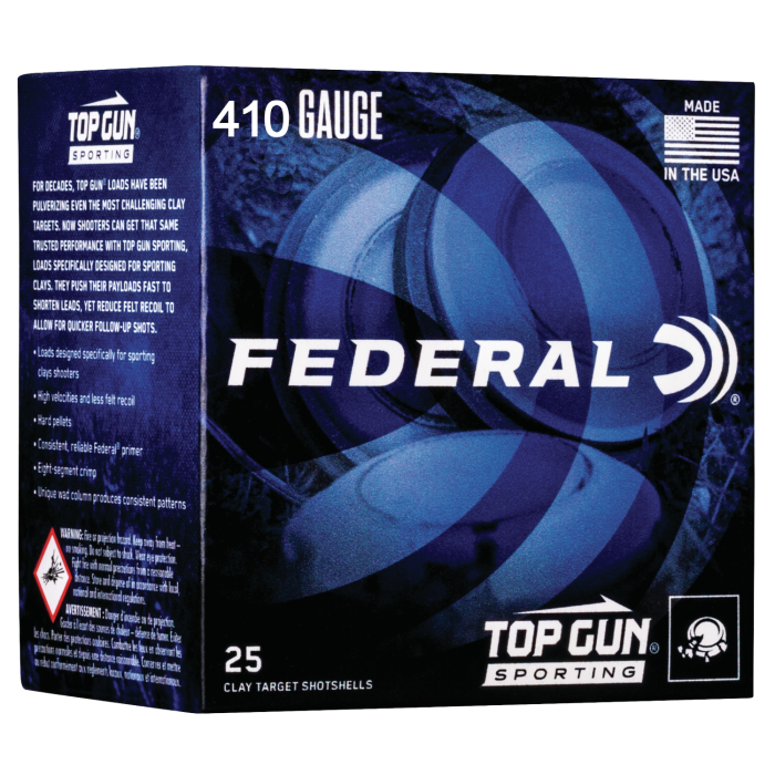 Federal Top Gun 410 Gauge 2.50 1/2 oz 8 Shot TGS412148