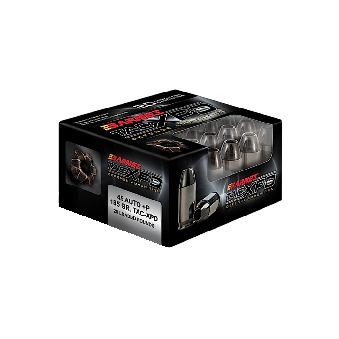 Barnes Tac-xpd Defense 45 ACP 185 Grain TAC-XP 21555
