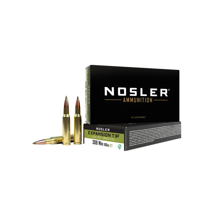 Nosler E-tip 308 Winchester 168 Gr E-Tip Lead-Free