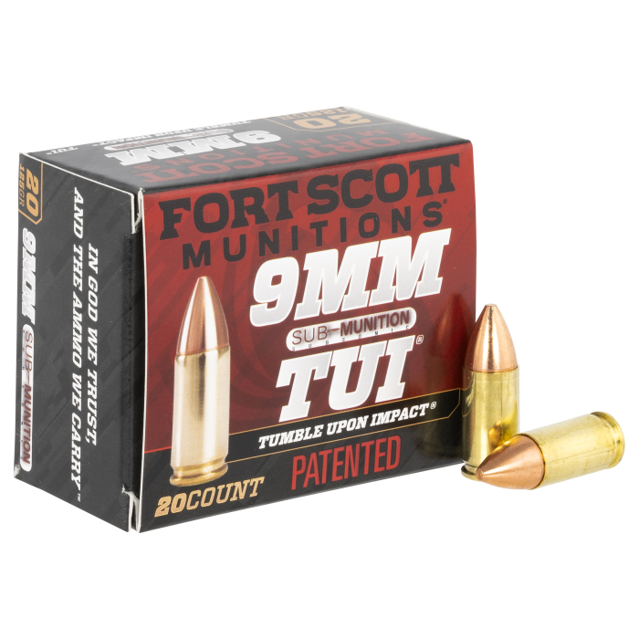 Fort Scott Munitions Tumble Upon Impact (tui) 9mm 125 Grain Solid Copper Spun 9MM125SCVSS