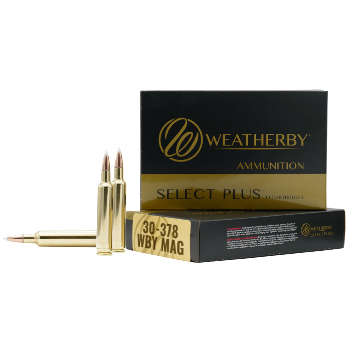 Weatherby Select Plus 30-378 Wthby Mag 180 Grain Barnes Tipped TSX Lead Free