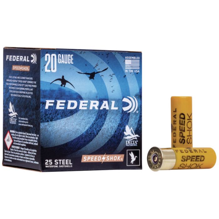 Federal Speed-Shok 20 Gauge 2.75 3/4 oz 236 Pellet Steel 6 Shot