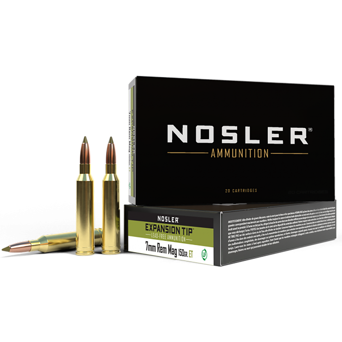 Nosler E-tip 7mm Rem Mag 150 Grain E-Tip Lead-Free Ammo Nosler E-tip 7mm Rem Mag 150 Grain E-Tip Lead-Free Ammo