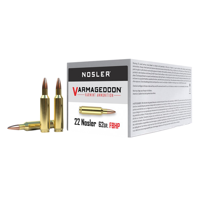 Nosler Varmageddon 22 Nosler 62 Gr Flat Base Hollow Point Nosler Varmageddon 22 Nosler 62 Gr Flat Base Hollow Point