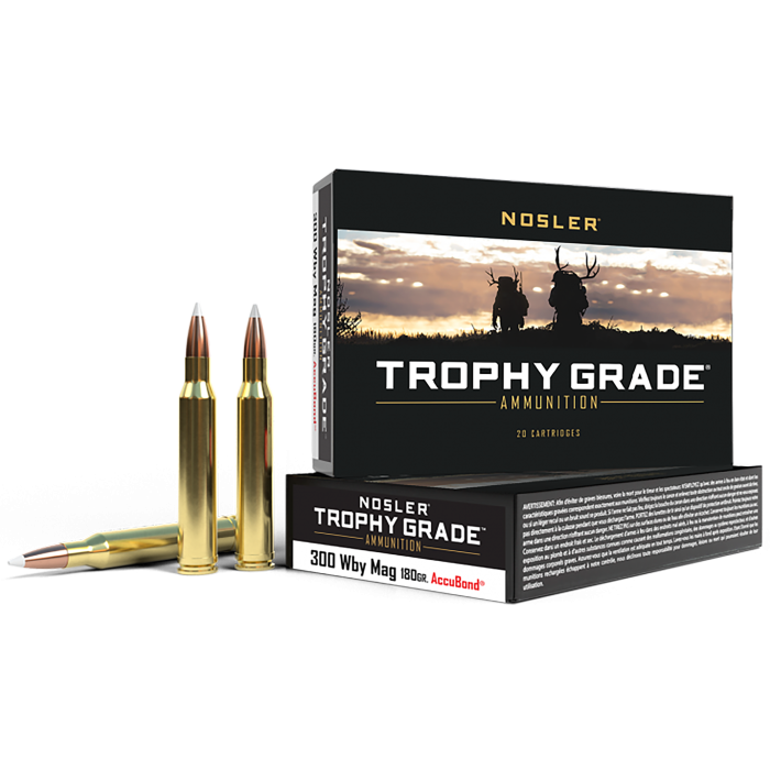 Nosler Trophy Grade 300 Wthby Mag 180 Gr Nosler AccuBond Nosler Trophy Grade 300 Wthby Mag 180 Gr Nosler AccuBond