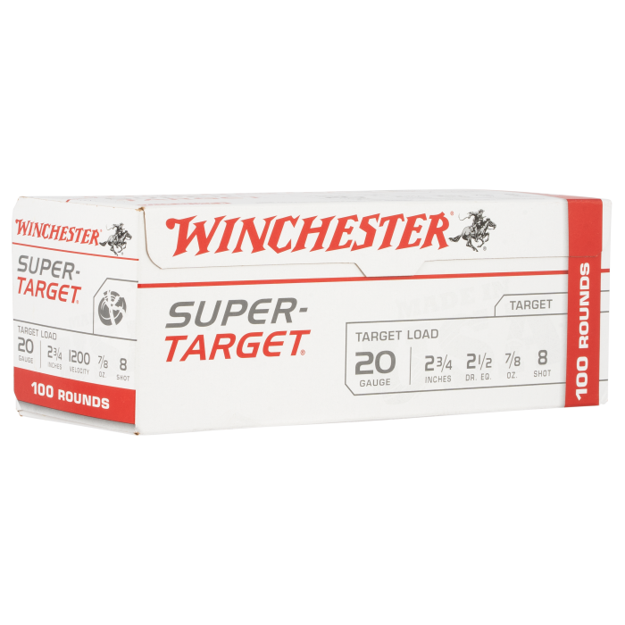 Winchester Super-Target 20 Gauge 2.75 7/8 oz 8 Shot Winchester Super-Target 20 Gauge 2.75 7/8 oz 8 Shot