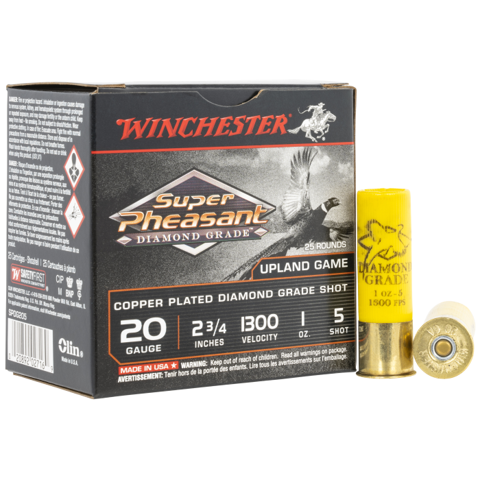 Winchester Super Pheasant 20 Gauge 2.75 1 oz 5 Shot SPDG205 Winchester Super Pheasant 20 Gauge 2.75 1 oz 5 Shot SPDG205