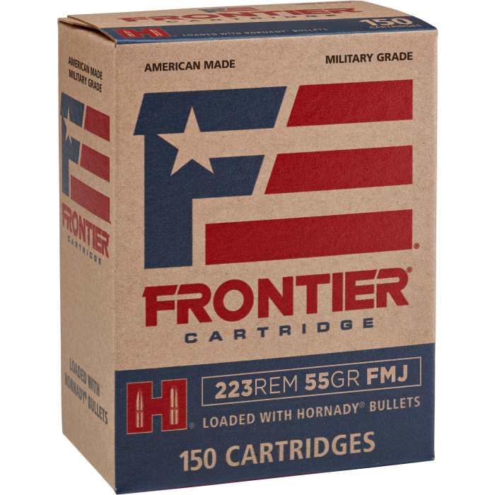 Frontier Cartridge Military Grade 223 Remington 55 Grain FMJ Frontier Cartridge Military Grade 223 Remington 55 Grain FMJ