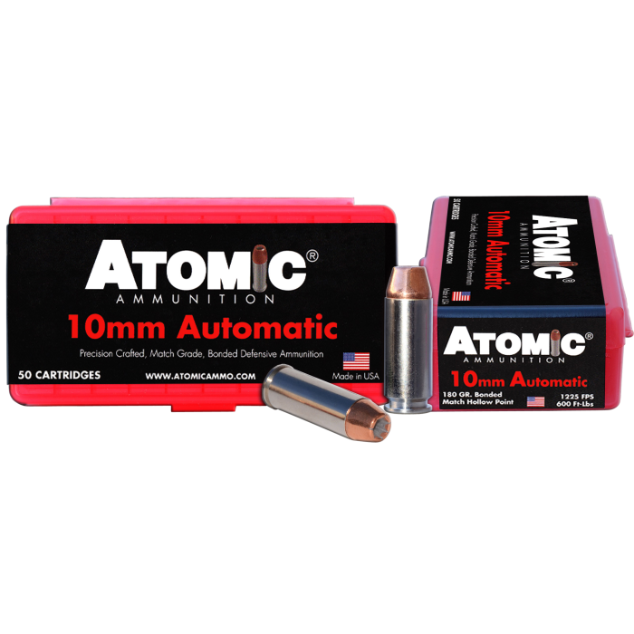 Atomic Pistol 10mm 180 Grain Bonded Match Hollow Point 00432