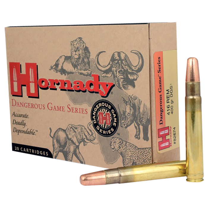 Hornady Dangerous Game 416 Rem Mag 400 Gr Dangerous Game Solid