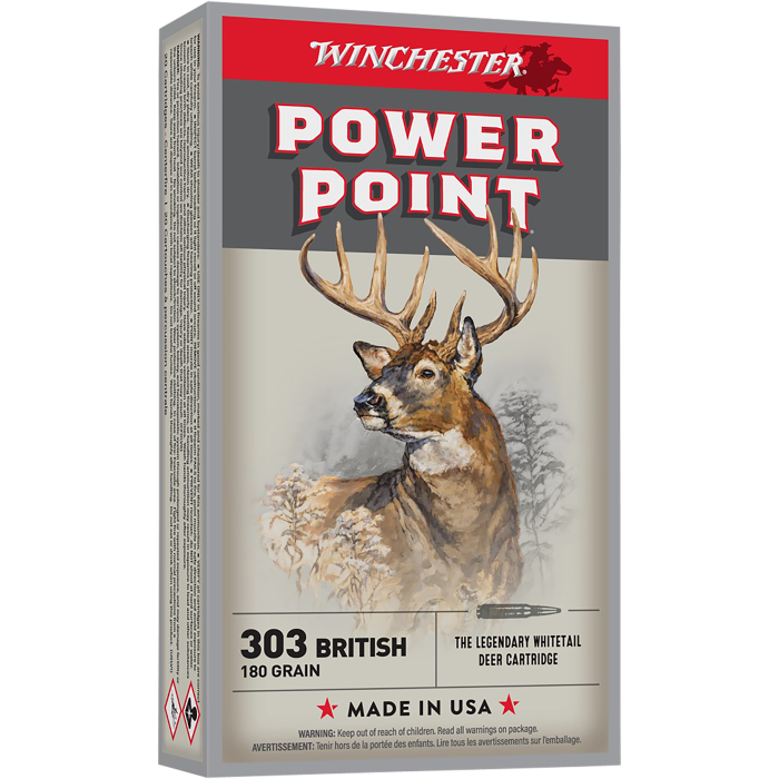 Winchester Power-point 303 British 180 Grain Power Point Winchester Power-point 303 British 180 Grain Power Point