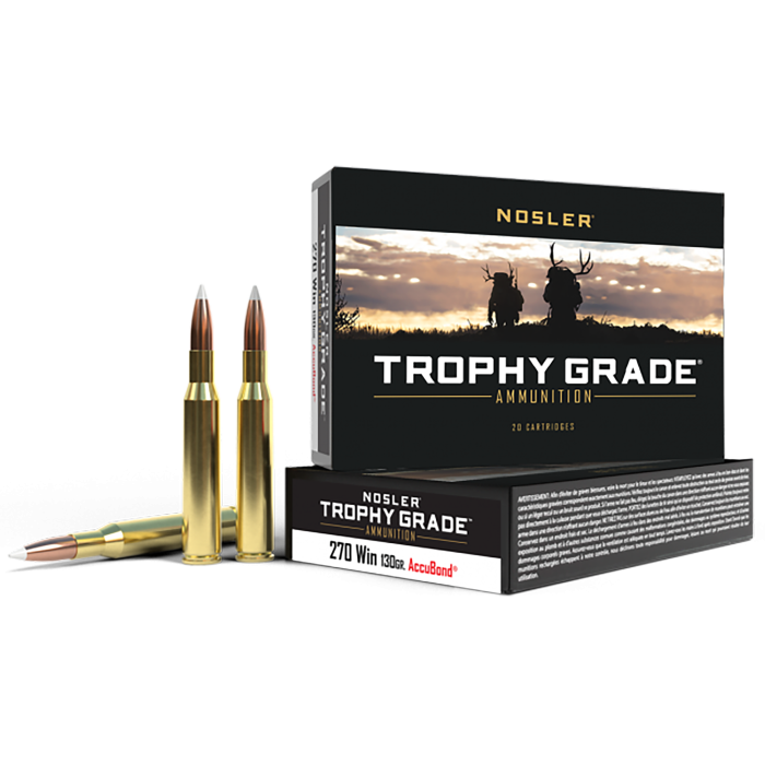 Nosler Trophy Grade 270 Win 130 Grain Nosler AccuBond