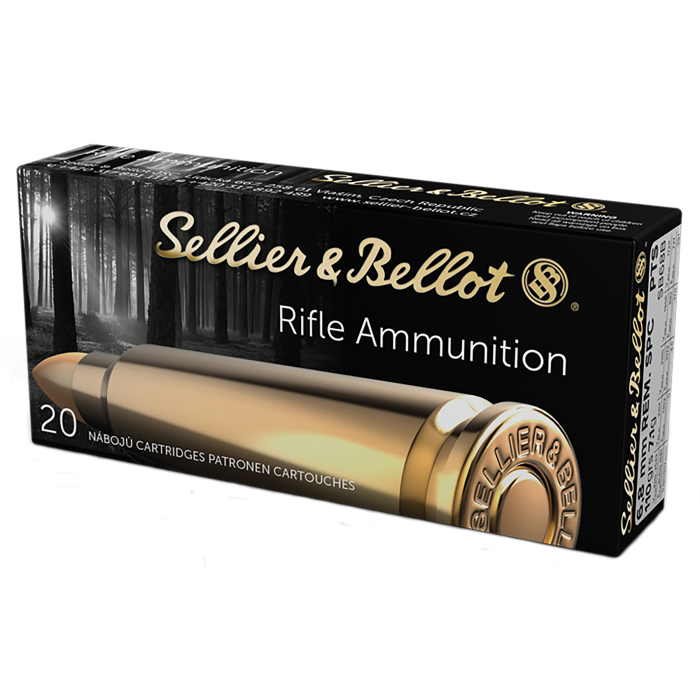 Sellier & Bellot Rifle 6.8mm Rem SPC 110 Gr Plastic Tip Special