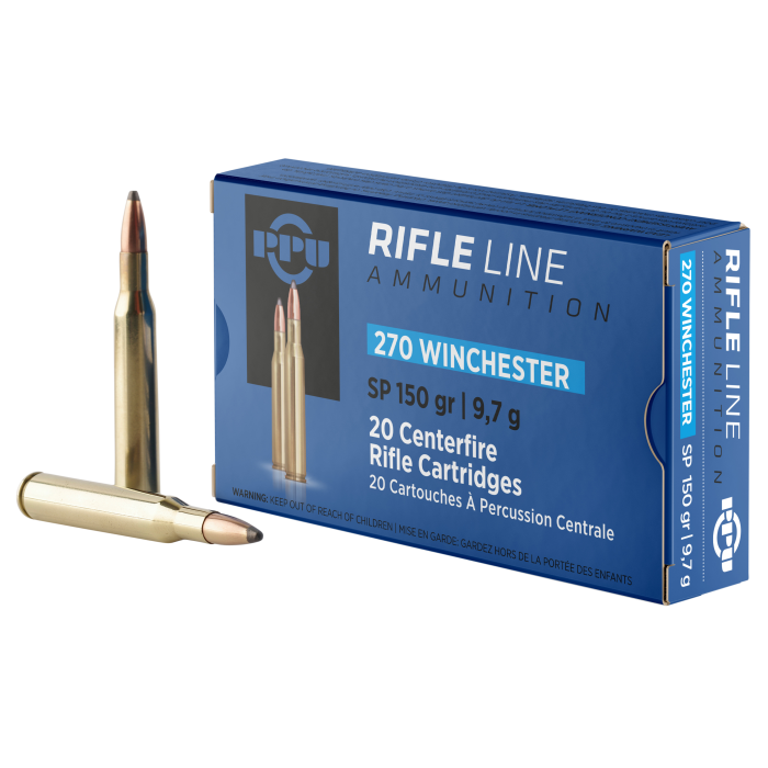 PPU Standard Rifle 270 Win 150 Gr Soft Point