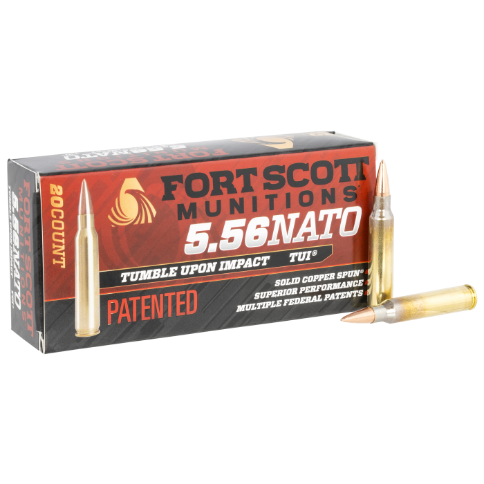 Fort Scott Munitions 5.56 62 Grain Solid Copper Spun TUI Fort Scott Munitions 5.56 62 Grain Solid Copper Spun TUI