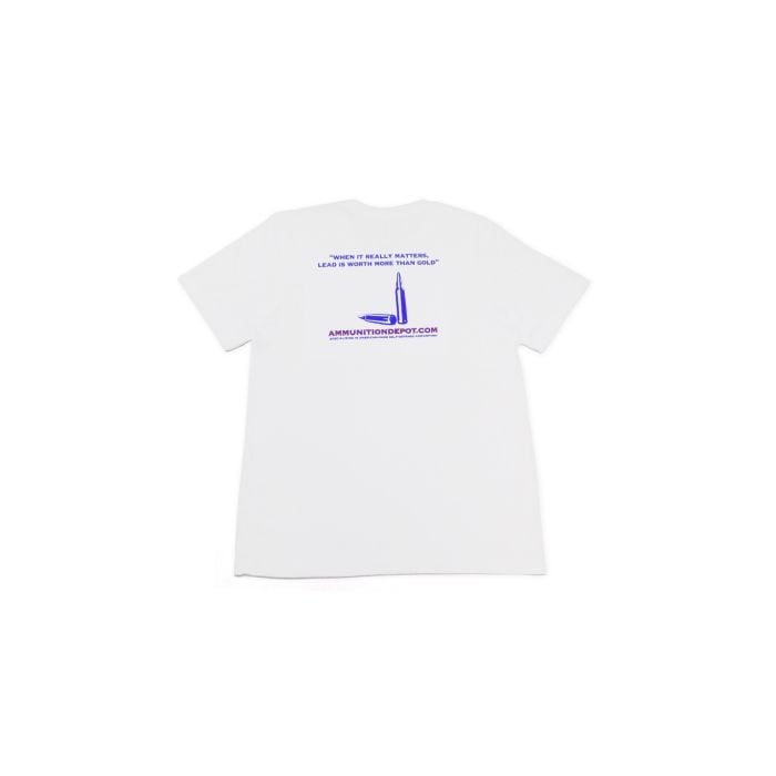 Ammunition Depot G-Rated T-Shirt, White Ammunition Depot G-Rated T-Shirt, White