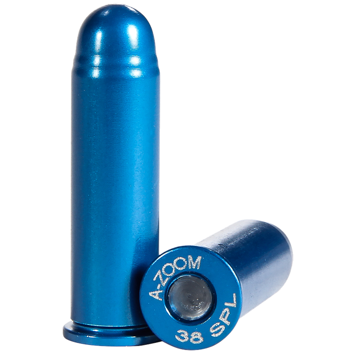 AZoom Dummy Rounds 38 Special Aluminum Blue AZoom Dummy Rounds 38 Special Aluminum Blue