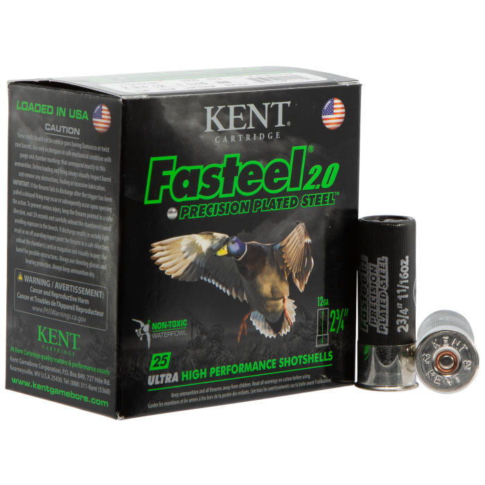 Kent Cartridge Fasteel 2.0 12 Gauge 2.75 1 1/16 oz BB Shot K122FS30BB Kent Cartridge Fasteel 2.0 12 Gauge 2.75 1 1/16 oz BB Shot K122FS30BB