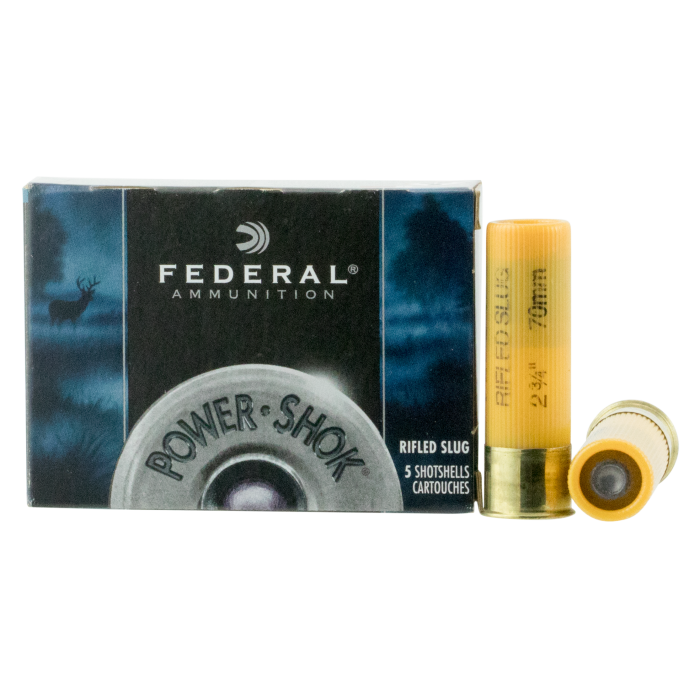 Federal Power-shok 20 Gauge 2.75 3/4 oz Rifled Slug F203RS