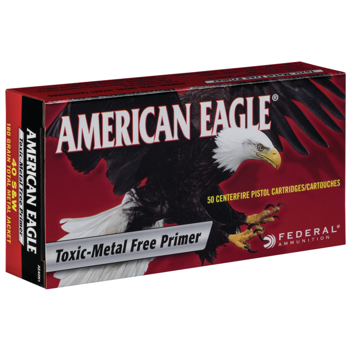 Federal American Eagle 40 S&W 180 Grain Total Metal Jacket AE40N1