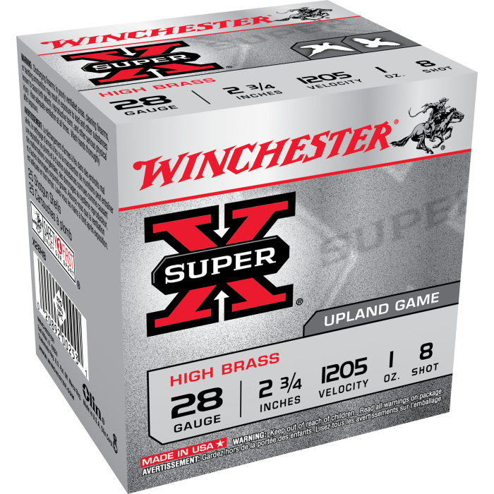 Winchester Super X 28 Gauge 2.75 1 oz 8 Shot X28H8 Winchester Super X 28 Gauge 2.75 1 oz 8 Shot X28H8