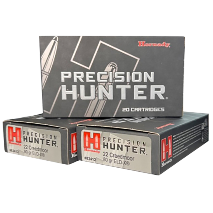 Hornady Precision Hunter 22 Creedmoor 80 Gr ELDX 20 Rounds