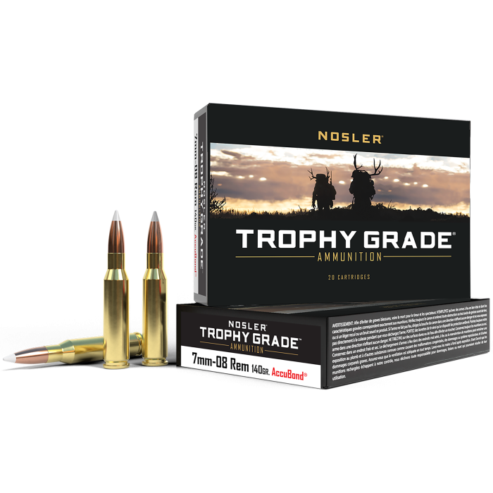 Nosler Trophy Grade 7mm-08 Rem 140 Grain Nosler AccuBond
