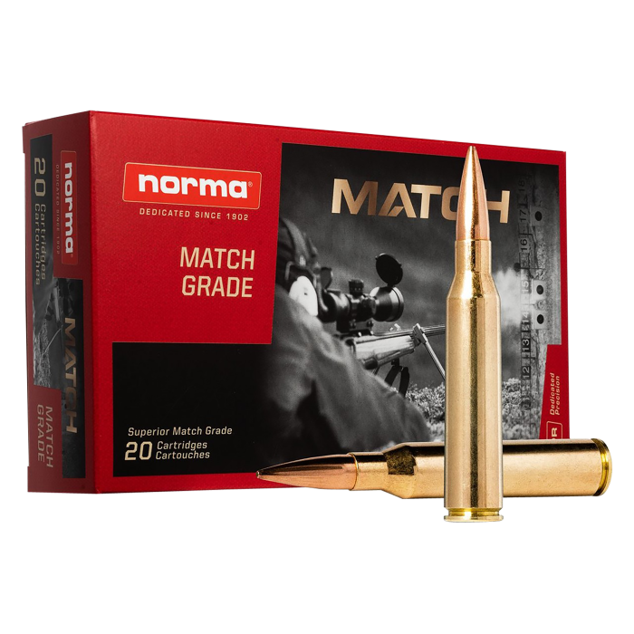 Norma Golden Target Match 338 Lapua Mag 250 Gr HPBT 20 Rounds