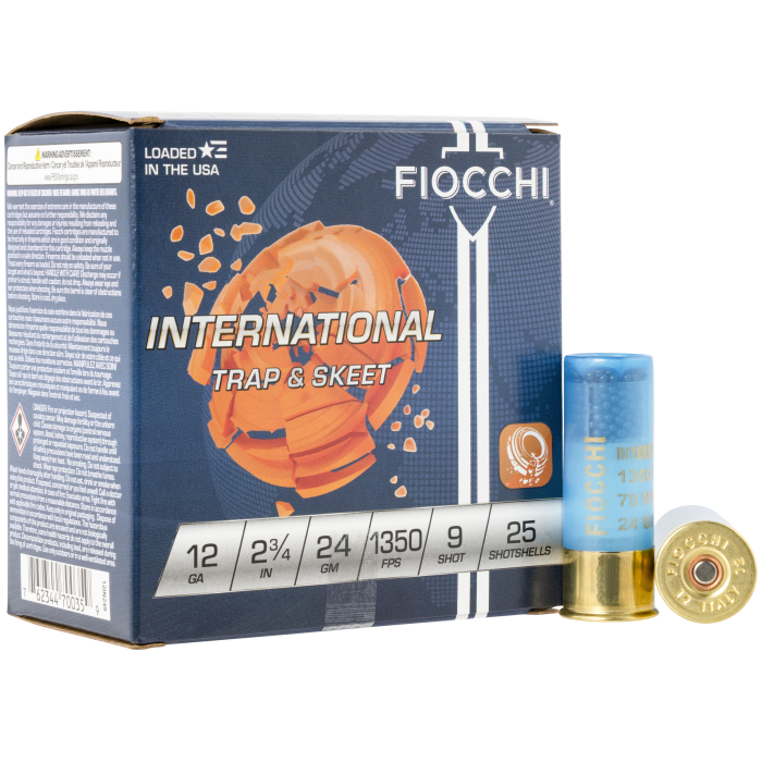 Fiocchi Exacta Target 12 Gauge 2.75 24 gram 9 Shot 12IN249 Fiocchi Exacta Target 12 Gauge 2.75 24 gram 9 Shot 12IN249