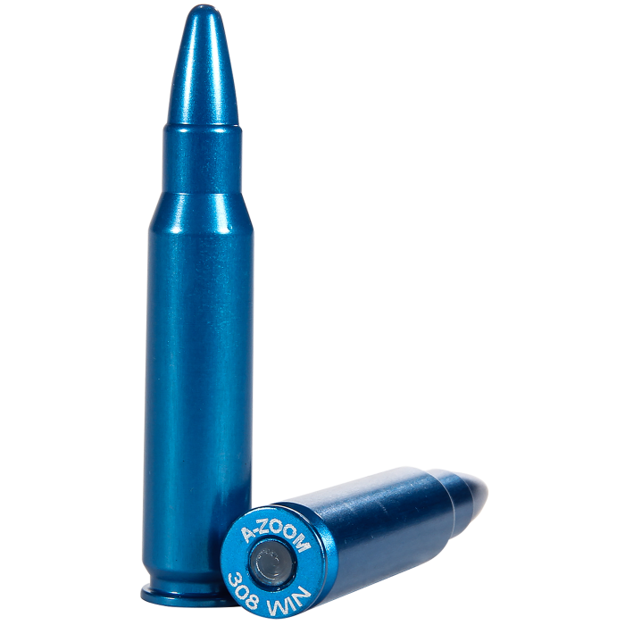A-Zoom Dummy Rounds 308 Win Aluminum Blue