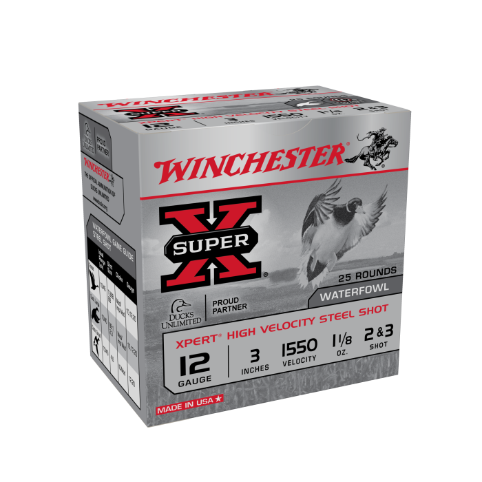 Winchester Super X 12 Gauge 3 1-1/8 oz 2 & 3 Shot WEX12323