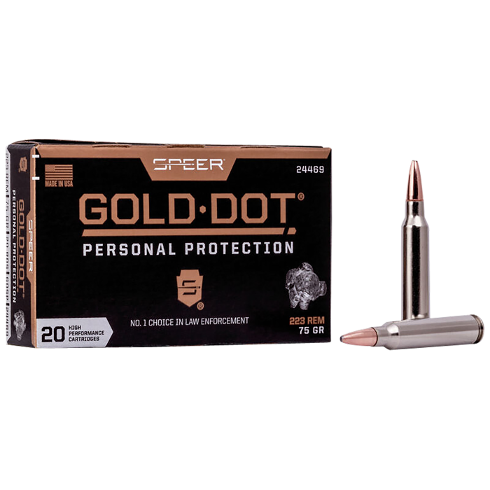 Speer Gold Dot 223 Remington 75 Grain Soft Point Speer Gold Dot 223 Remington 75 Grain Soft Point