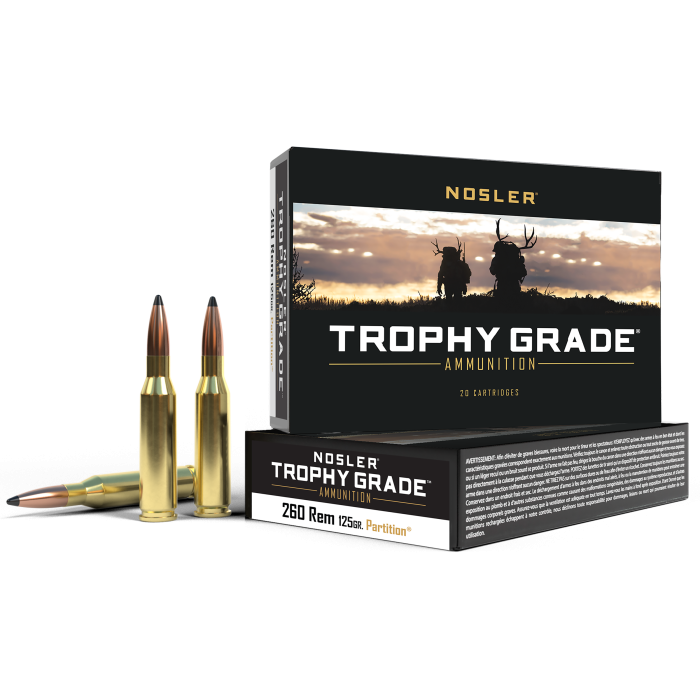 Nosler Trophy Grade 260 Rem 125 Gr Nosler Spitzer Partition