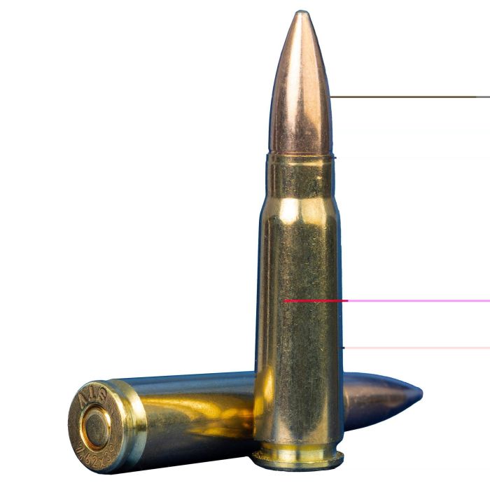 STV Technology 7.62x39mm 124gr Full Metal Jacket Ammo