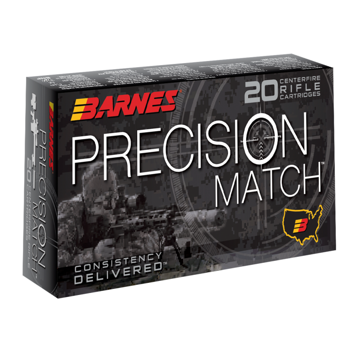 Barnes Bullets Precision Match 308 Winchester 175 Grain Open Tip Match (OTM)