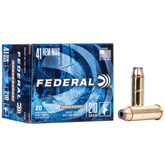 Federal Power-shok 41 Rem Mag 210 Gr Jacket Hollow Point