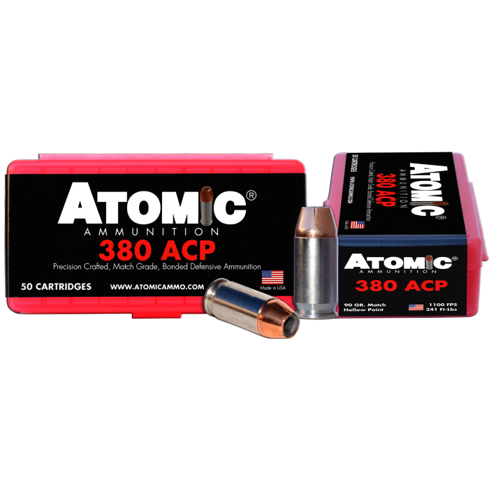 Atomic Pistol 380 ACP 90 Grain Hollow Point 00414 Atomic Pistol 380 ACP 90 Grain Hollow Point 00414