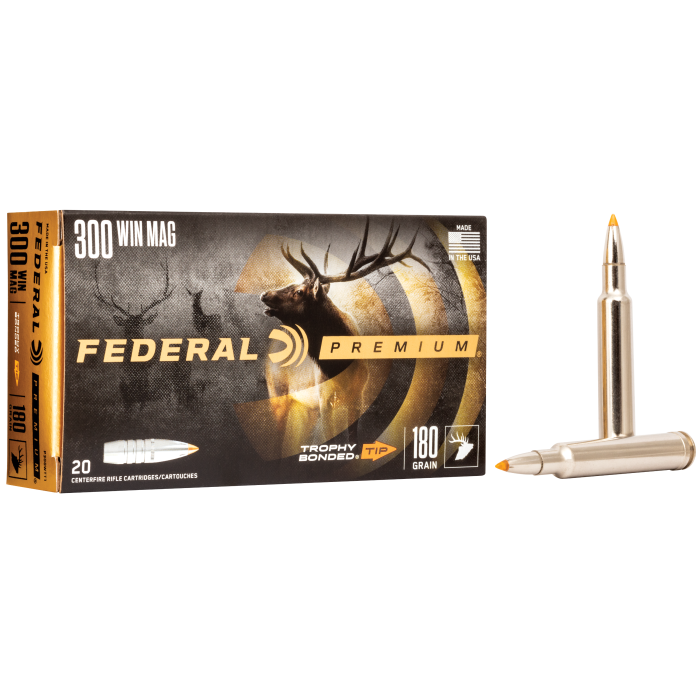 Federal Premium 300 Win Mag 180 Grain Trophy Bonded Tip