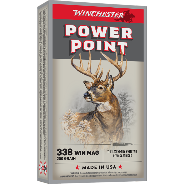 Winchester Power-point 338 Win Mag 200 Gr Power Point Winchester Power-point 338 Win Mag 200 Gr Power Point